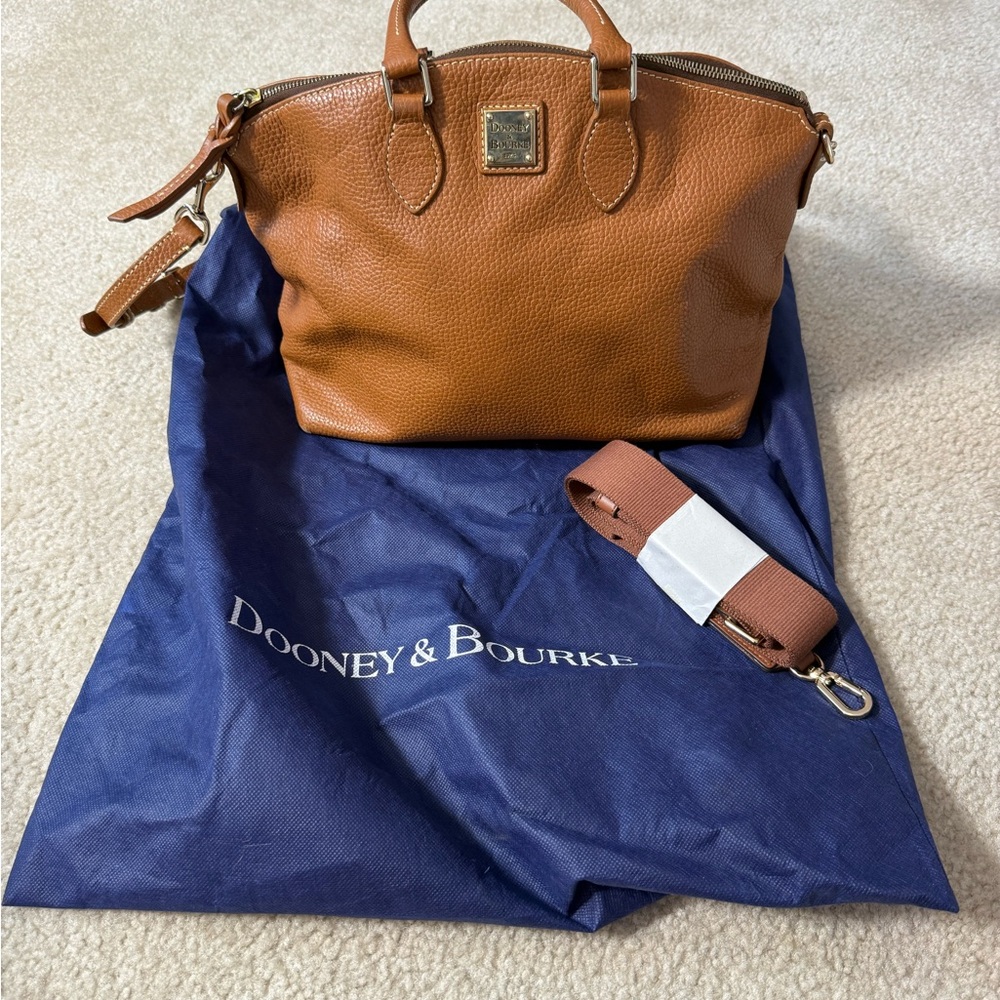Dooney & Bourke Tan Leather Duffel Bag
